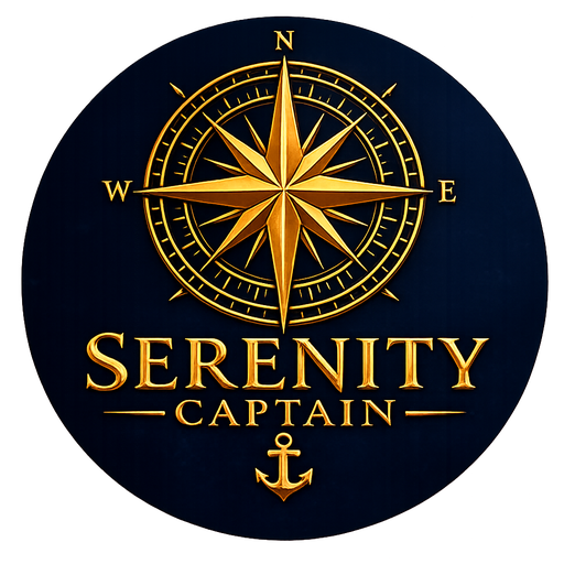 Serenity Captain gold compass logo
